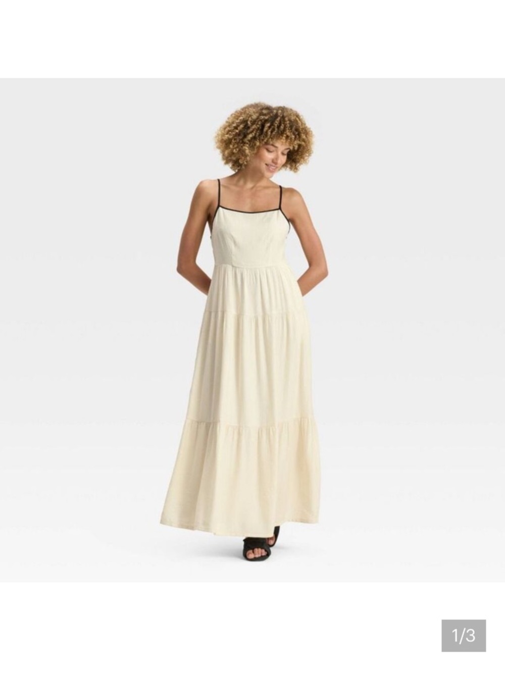 A New Day - Women's Tiered Maxi A-Line Dress - A New
Day™ White S